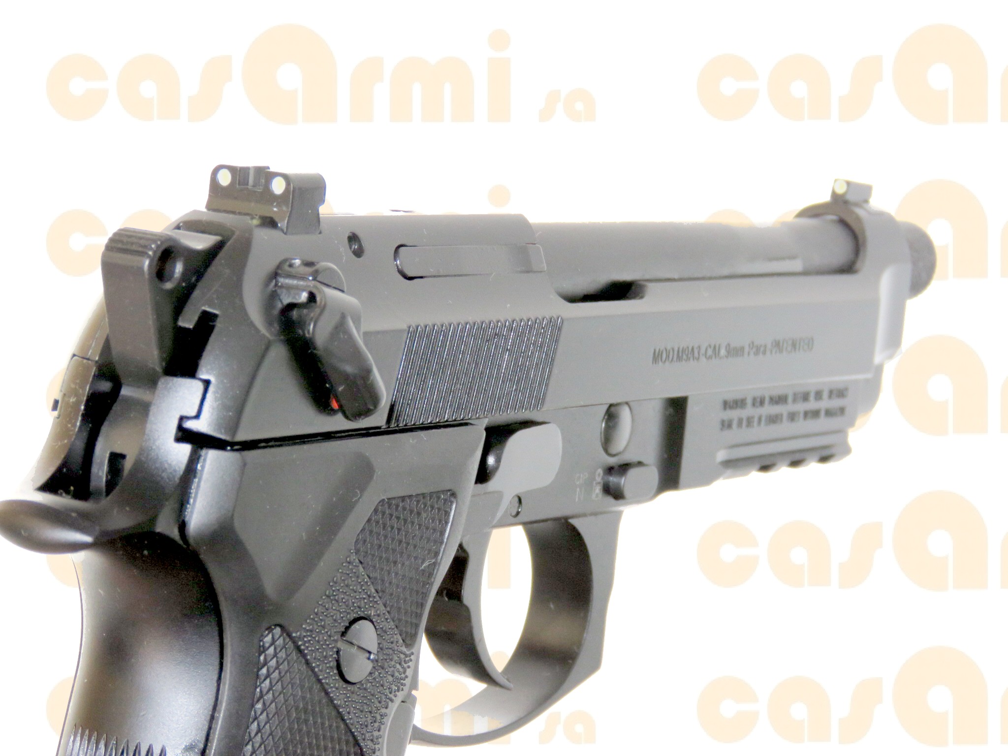 Beretta M9 A3 nera SA/DA, 17 colpi, MT 9 Para
